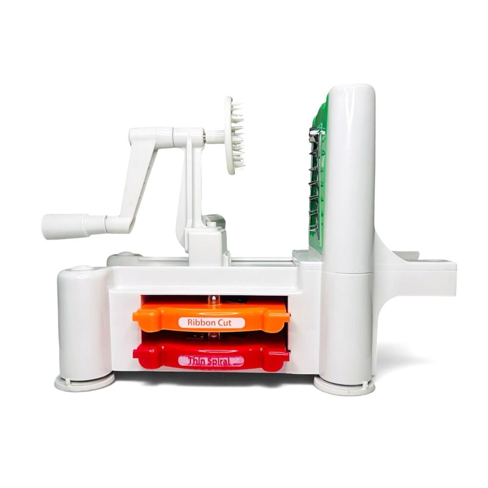Farberware Spiraletti Spiral Vegetable Slicer 3 Blades White Spiralizer